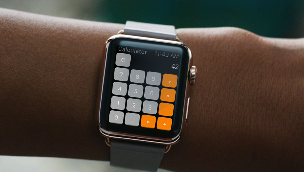 Apple Watch app mockup